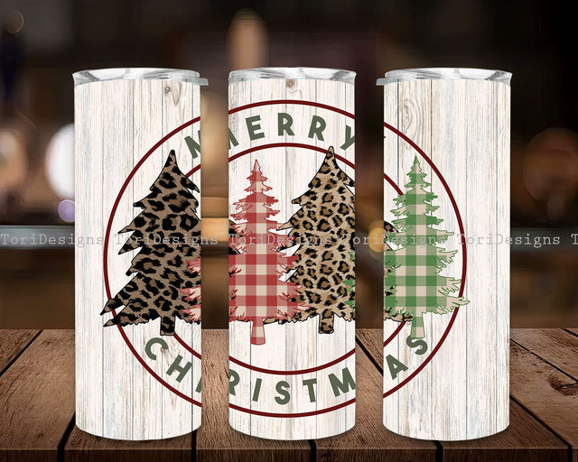 Christmas Sublimation Tumbler Design, Plaid Christmas tree tumbler,PNG download, 20 & 30 OZ Tumbler PNG, Tumbler wraps for sublimation Sublimation ToriDesigns 