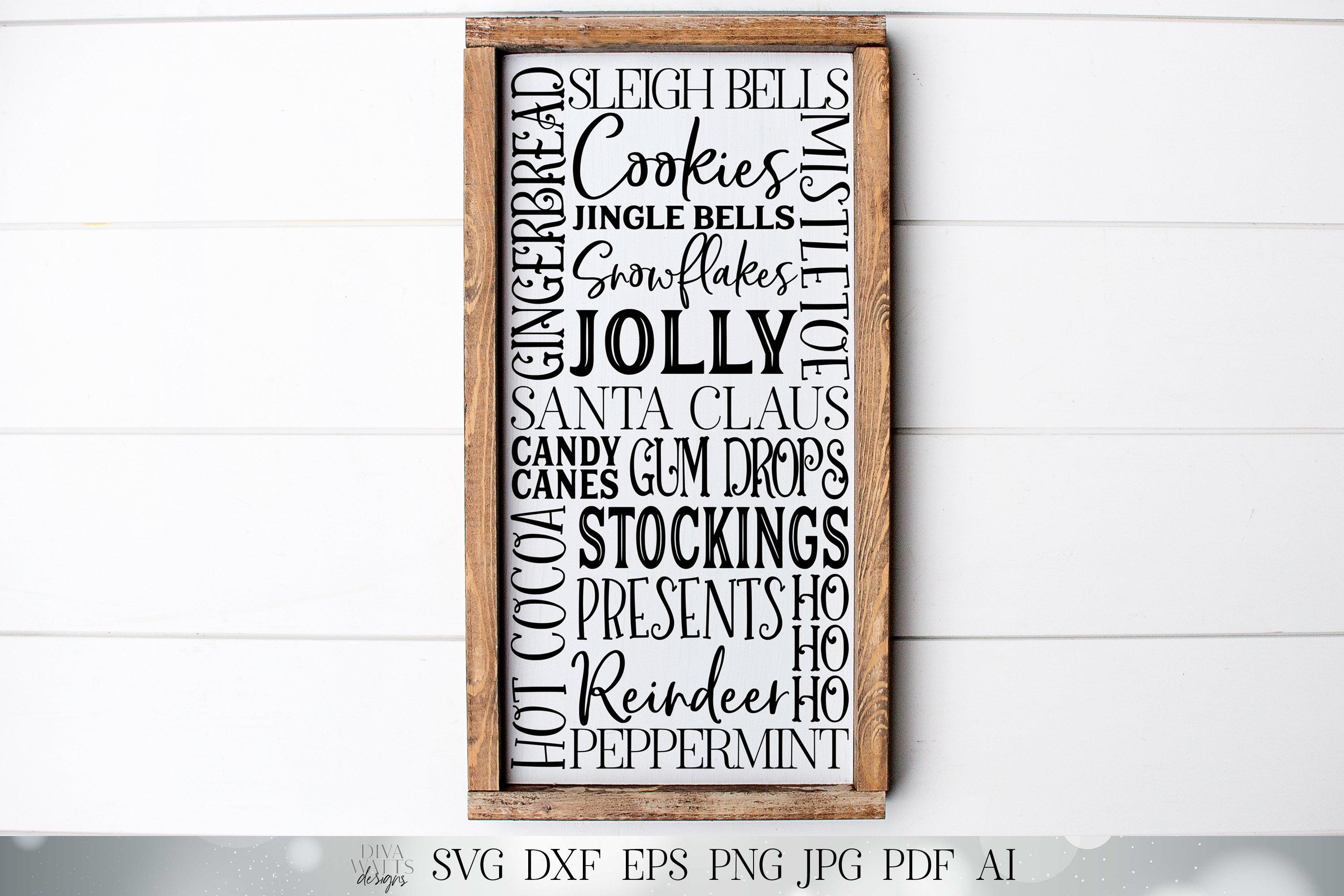 Christmas Subway Printable Art