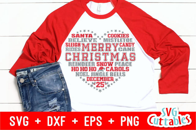 Christmas Subway Art Heart SVG Svg Cuttables 