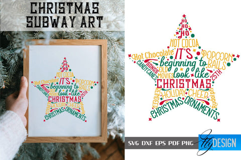 Christmas Subway Art SVG Bundle | Christmas Quotes SVG Design | Winter Quotes SVG SVG Fly Design 