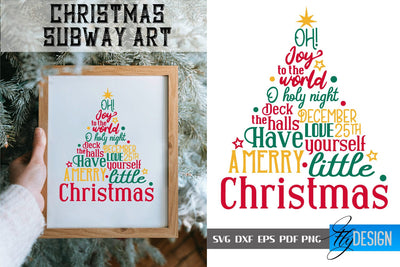 Christmas Subway Art SVG | Christmas Quotes SVG Design | Winter Quotes SVG SVG Fly Design 