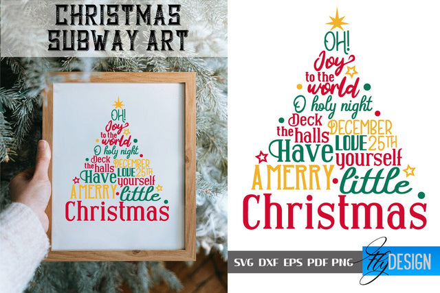 Christmas Subway Art SVG | Christmas Quotes SVG Design | Winter Quotes SVG SVG Fly Design 