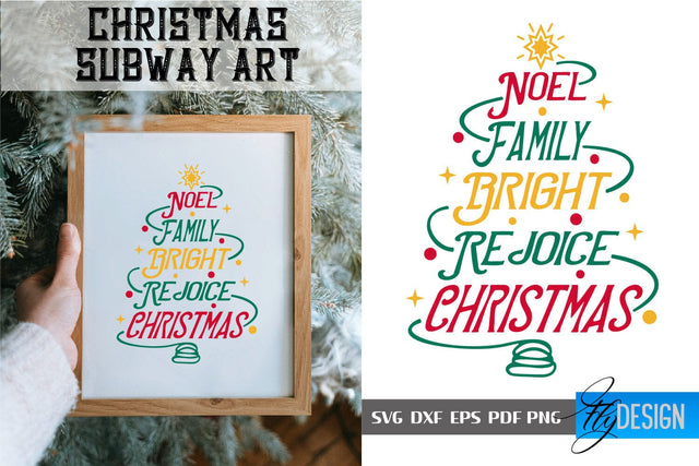 Christmas Subway Art SVG | Christmas Quotes SVG Design | Winter Quotes SVG SVG Fly Design 