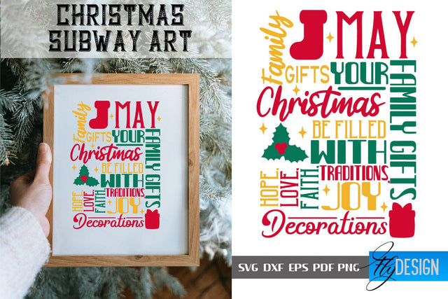 Christmas Subway Art SVG | Christmas Quotes SVG Design | Winter Quotes SVG SVG Fly Design 