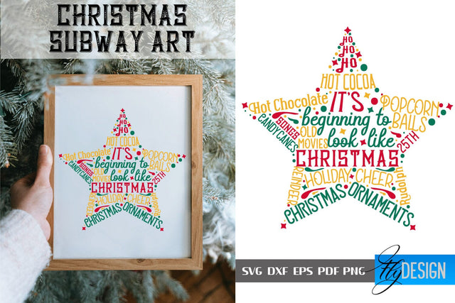 Christmas Subway Art SVG | Christmas Quotes SVG Design | Winter Quotes SVG SVG Fly Design 