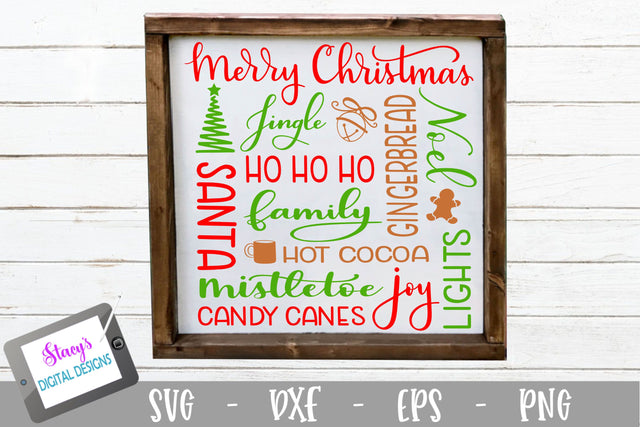 Christmas Subway Art SVG - Christmas SVG SVG Stacy's Digital Designs 