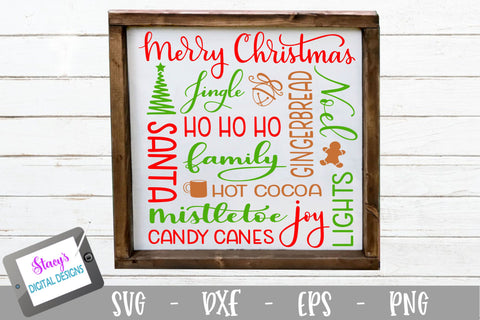 Christmas Subway Art SVG - Christmas SVG SVG Stacy's Digital Designs 