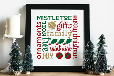 Christmas Subway Art SVG Designed by Geeks 