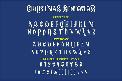 Christmas Sundaylab - Festive and Very Classy Font ahweproject 