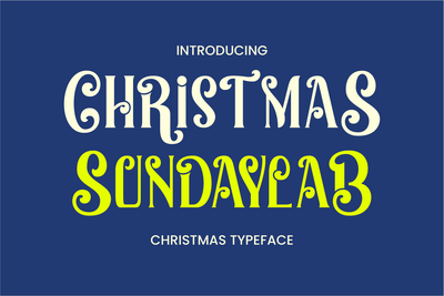 Christmas Sundaylab - Festive and Very Classy Font ahweproject 