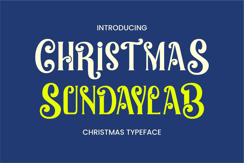 Christmas Sundaylab - Festive and Very Classy Font ahweproject 