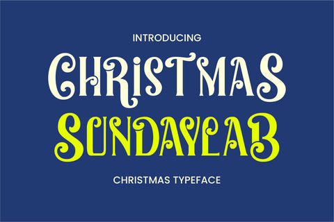 Christmas Sundaylab - Festive and Very Classy Font ahweproject 