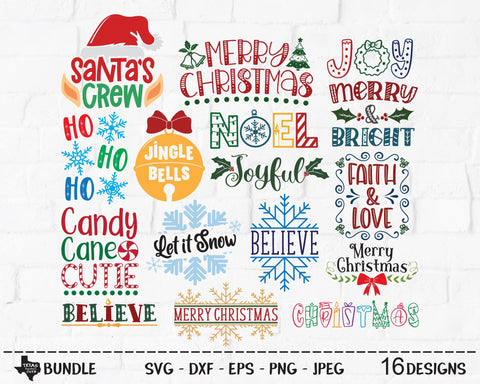 Christmas Super Bundle | Christmas SVG SVG Texas Southern Cuts 