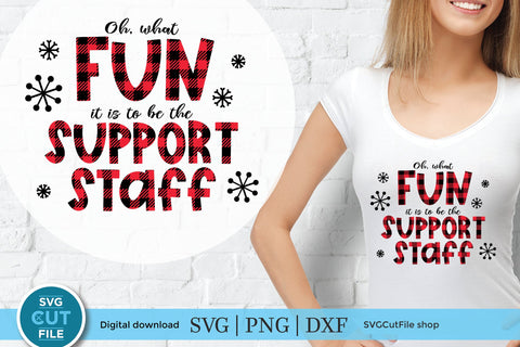 Christmas Support Staff svg for healthcare or teacher support SVG SVG Cut File 