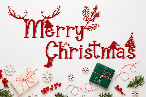 Christmas Surprise Font AEN Creative Store 
