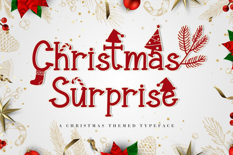 Christmas Surprise Font AEN Creative Store 