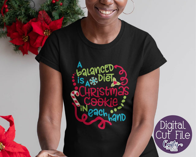 Christmas Svg - A Balanced Diet - Christmas Cookies Baking SVG Crafty Mama Studios 