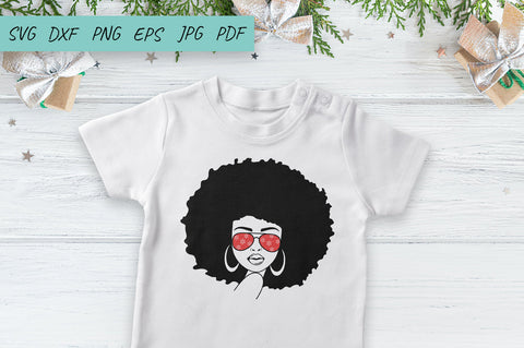 Christmas SVG | Afro Woman Christmas SVG | Black Girl SVG SVG Irina Ostapenko 