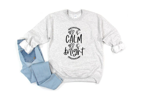 Christmas SVG - All Is Calm All Is Bright SVG Simply Cutz 