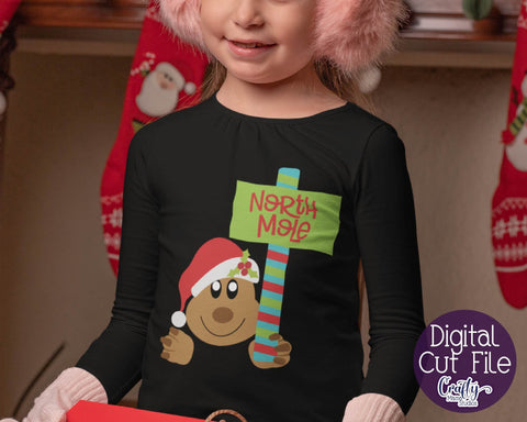 Christmas Svg - Animal Svg - Mole Svg - The North Mole Svg SVG Crafty Mama Studios 