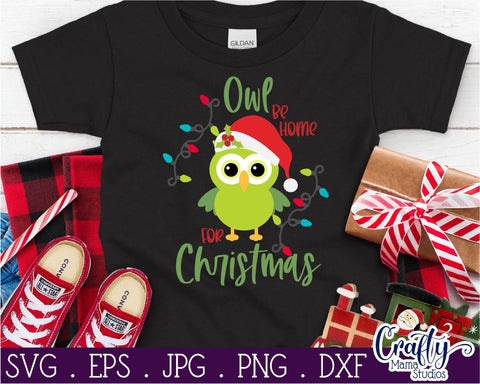 Christmas Svg - Animal Svg, Owl Svg - Owl Be Home For Christmas SVG Crafty Mama Studios 