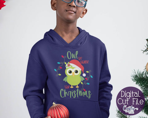 Christmas Svg - Animal Svg, Owl Svg - Owl Be Home For Christmas SVG Crafty Mama Studios 