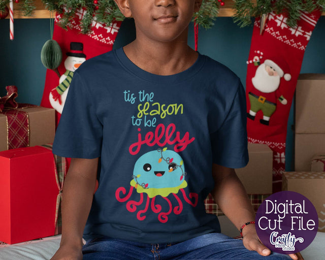 Christmas Svg - Animal Svg - Tis The Season To Be Jelly SVG Crafty Mama Studios 