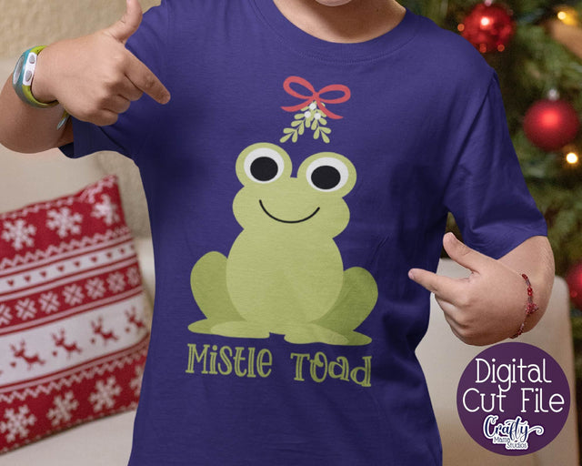 Christmas Svg - Animal Svg - Toad - Frog - Mistle Toad Mistletoe SVG Crafty Mama Studios 