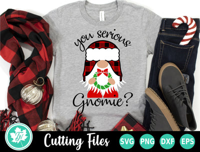 Christmas SVG | Are You Serious Gnomie SVG TrueNorthImagesCA 