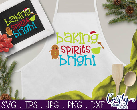 Christmas Svg - Baking Spirits Bright - Christmas Cookies Svg SVG Crafty Mama Studios 