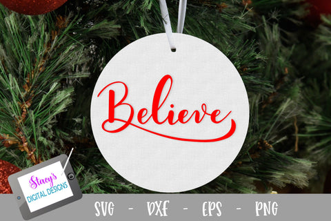 Christmas SVG - Believe SVG Design SVG Stacy's Digital Designs 
