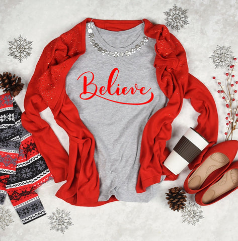 Christmas SVG - Believe SVG Design SVG Stacy's Digital Designs 