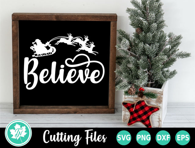 Christmas SVG | Believe SVG | Santa SVG SVG TrueNorthImagesCA 