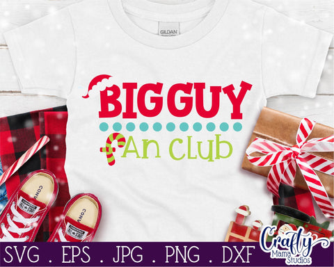 Christmas Svg - Big Guy Fan Club - Santa Claus Svg SVG Crafty Mama Studios 