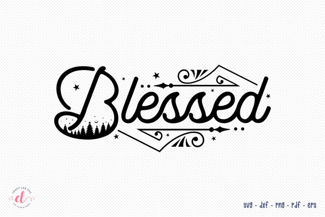 Christmas SVG - Blessed SVG Cut File SVG CraftLabSVG 