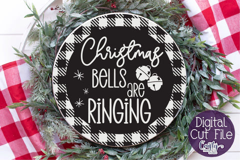 Christmas Svg, Buffalo Plaid Round Christmas Bundle Design SVG Crafty Mama Studios 