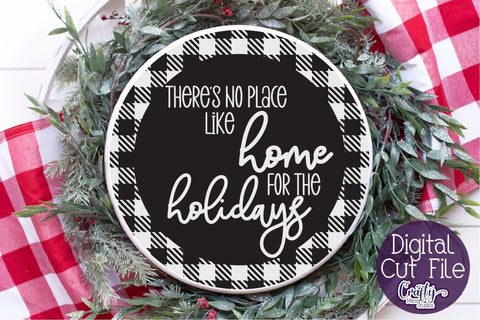 Christmas Svg, Buffalo Plaid Round Christmas Bundle Design SVG Crafty Mama Studios 