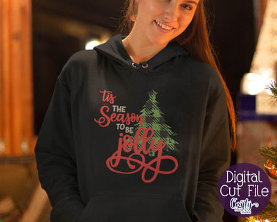 Christmas Svg - Buffalo Plaid Svg - Christmas Tree Svg - Tis The Season To Be Jolly SVG Crafty Mama Studios 