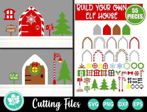 Christmas SVG | Build Your Own Elf House SVG TrueNorthImagesCA 