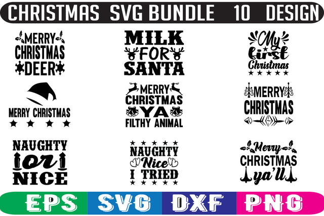 Christmas SVG bundle 10 design SVG Nurstore 