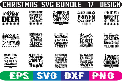 Christmas SVG bundle 17 design SVG Nurstore 