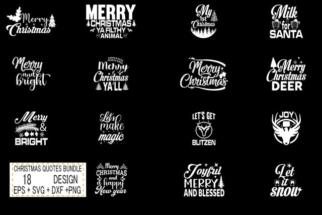 Christmas svg bundle 18 design SVG svgteam 