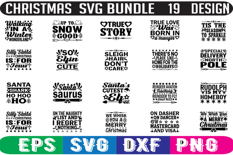 Christmas SVG bundle 19 design SVG Nurstore 