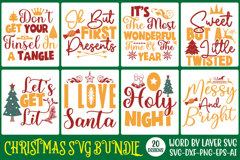 Christmas SVG bundle, 20 SVG Design SVG Rafiqul20606 