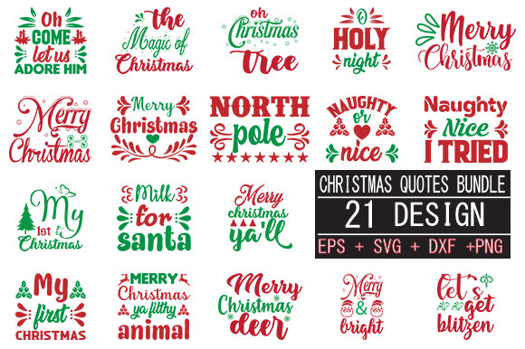 Christmas SVG bundle 21 design SVG Nurstore 