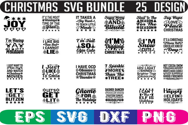 Christmas SVG bundle 25 design SVG Nurstore 