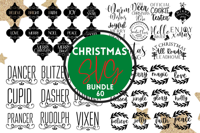 Christmas SVG Bundle - 60 SVG MockupSvgVenue 