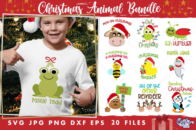 Christmas SVG Bundle - Animal Svg - Pet Christmas Bundle SVG Crafty Mama Studios 