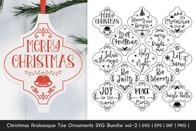 Christmas SVG Bundle - Arabesque Tile Ornaments SVG Bundle 2 SVG Dasagani-svg-crafts 