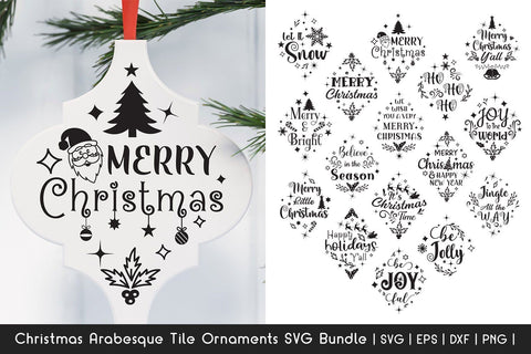 Christmas SVG Bundle - Arabesque Tile Ornaments SVG Bundle 5 SVG Dasagani-svg-crafts 